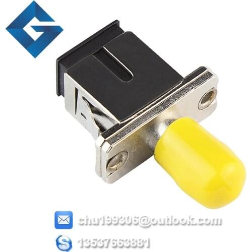 SC-ST Metal Single Mode Multimode Fiber Coupler Flange Adapters