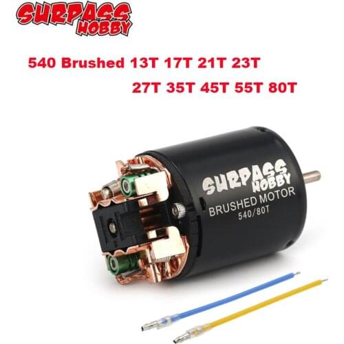 SURPASS HOBBY 540 Brushed motor 540 80T 13T 17T 21T 23T 27T 35T 45T 55T for 1/10 Off-Road Rock Crawler Climbing RC Car