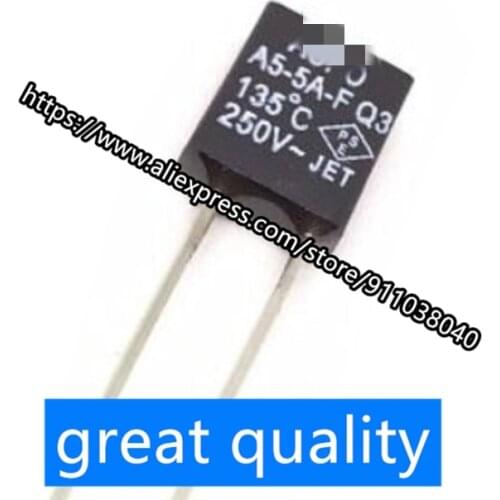 10PCS New spot stock KIPAS THERMAL FUSE 115C 130C 135C 5A 250V