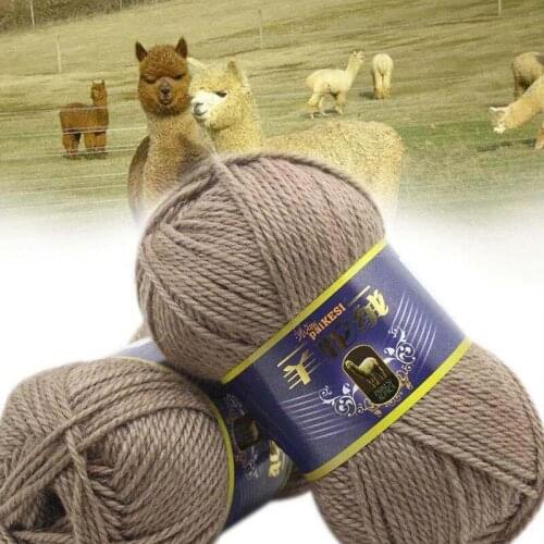 100g Camel Alpaca Knitted wholesale Handcraft Knitting Supersoft Crochet Sweater Qulity Yarn Thick Soft diy Wool Crochet Yarn