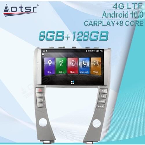 6+128GB For LEXUS ES 2006 - 2012 Android Radio Tape Recorder Car Multimedia Player Stereo Head Unit GPS Navi Auto Audio No 2 DIN