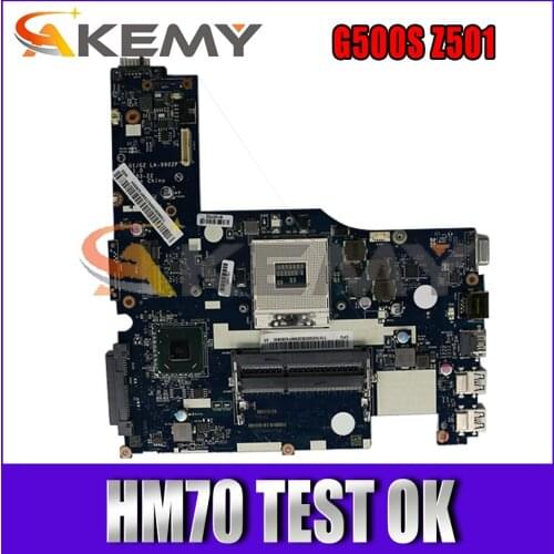 Akemy For Lenovo G500S Z501 VILG1/G2 LA-9902P Laptop Motherboard PGA989 SLJNV HM70 Cpu Support 100% Test OK