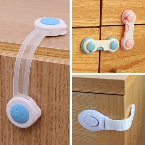 5Pc New Baby Safety Cabinet Lock Strap Child Lock Child Safety Protection Children Wardrobe Safety Lock Child Proof Blocker