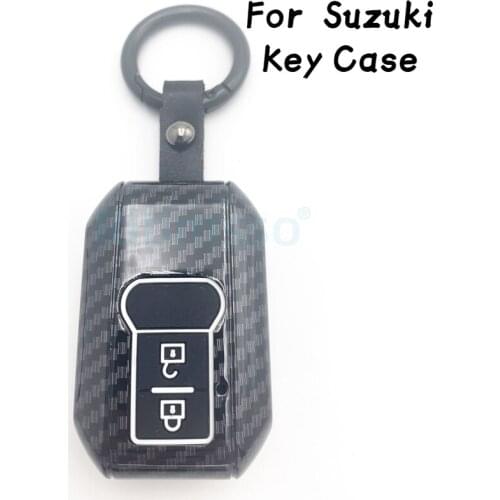 ABS Car Key Cover Case for Suzuki New Swift 2017 2019 2020 Wagon R Monopoly Type 3c 2 Button Remote Keyless Holder Protection