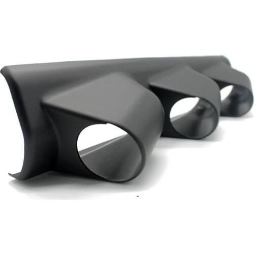 Black 2'' 52mm UNIVERSAL Triple HOLES DASH CAR GAUGE POD MOUNT