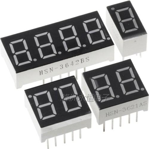 2-5PCS Digital Tube 0.36 Inch 1/2/3/4Bit Sharing Yin And Yang Highlight Red/Yellow-Green/Blue