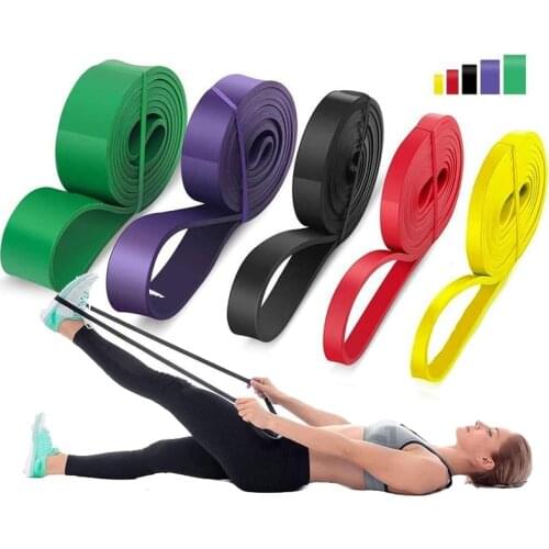 208cm Stretch Resistance Band Exercise Expander Elastic Band Pull Up Assist Bands for Fitness Training Pilates Home Workout