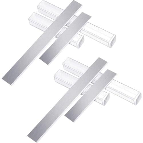 8-Inch and 4-Inch 4-Piece Carbon Steel Blade Polymer Clay Cutting and Slicing Tool for DIY Craft Modeling and Carving