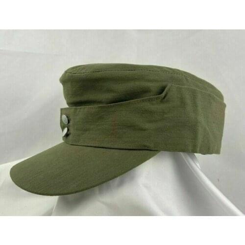WWII WW2 GERMAN AFRICA ARMY SOLDIER SUMMER PANZER M43 FIELD COTTON CAP MILITARY HAT