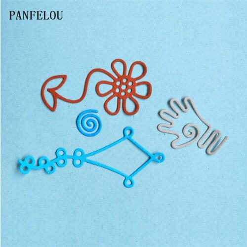 PANFELOU Metal craft The toy line die cutting dies for Scrapbooking/DIY Easter wedding Halloween cards Hand account