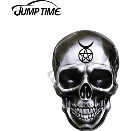 JumpTime 13 x 4.2cm For Skull and Satan Gothic Grunge Decal Surfboard Laotop Car Stickers Windshield Scratch-Proof Graphics