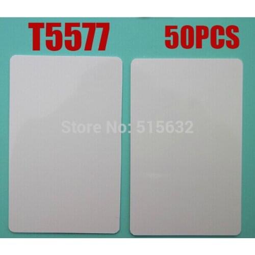 Wholesale 50PCs T5577 125Khz RFID Writable Rewrite Proximity ID Token Tag Key Keyfob Card