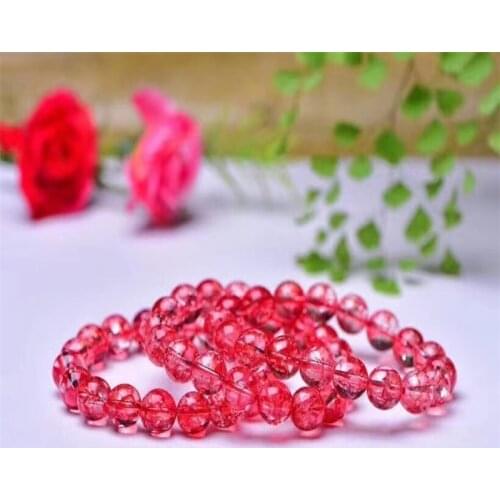 Popcorn Crystal Dot Rainbow Quartz Bracelet Decorative Mineral Decorative Stone Ladies Fashion Heal