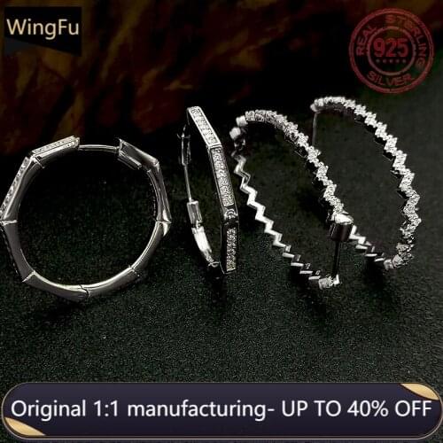 925 sterling silver inlaid zircon rectangular silver wave earrings earrings luxury brand Monaco womens jewelry