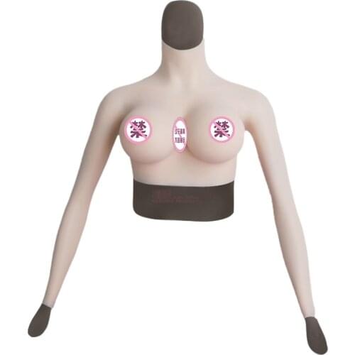 Silicone Breast Transgender Shirt CD Cross-dressing Postoperative Fake Chest DE Cup Breast Role-playing Props Free Shipping