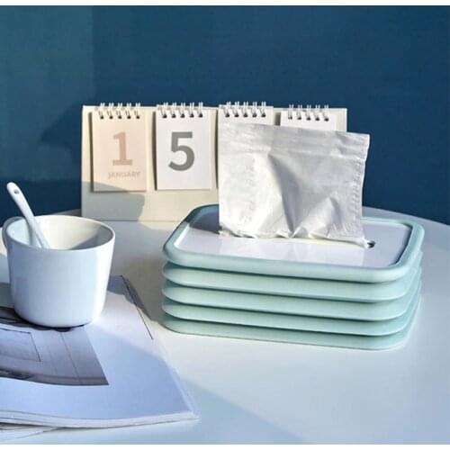 Foldable Creative Napkin Dispenser Tissue Box Elastic Silicone for Home Office Desktop Bathroom Car Tissue Paper Holder