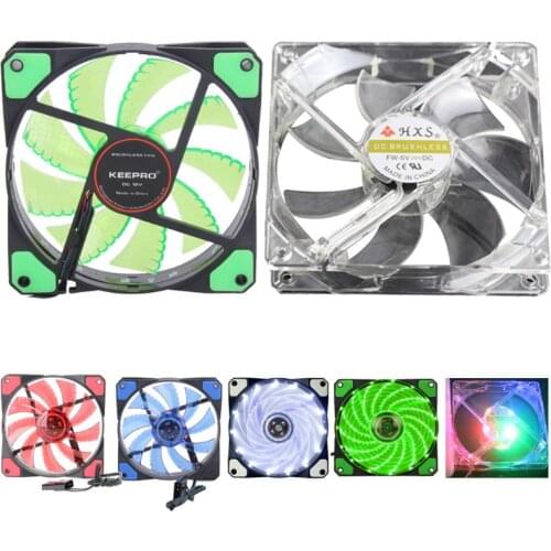 120*120*25mm 12V 15 LED Neon Light Quite Computer Case Mod Cooling Fan Cooler Ventilador PC Case Radiator Ventilador