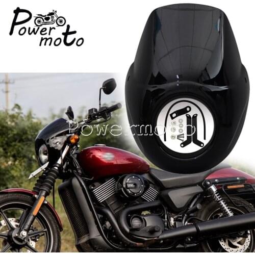5.75" Headlight Fairing Front Running Light Mask Fairing Front Cowl Protector for Harley Street 500 750 XG500 XG750 2015-2020
