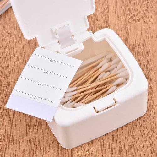 50/150Pcs Microbrush Wood Sticks Bamboo Cotton Double Head Adults Makeup Cotton Swab With Box Nose Ears Cleaning Health Tools
