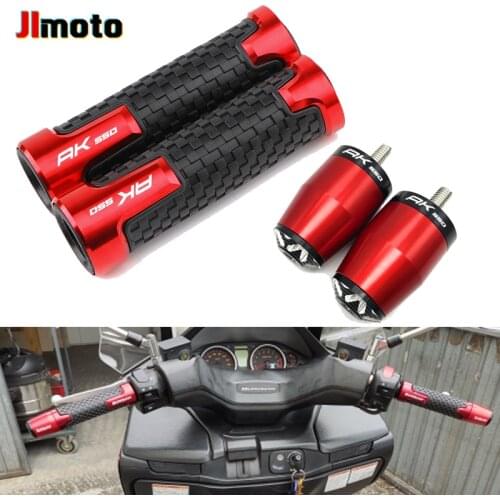 For KYMCO AK 550 AK550 2017-2020 7/8''22MM Motorcycle CNC Accessories Handlebar Grips Handle Bar Hand Ends Plug Anti Vibration