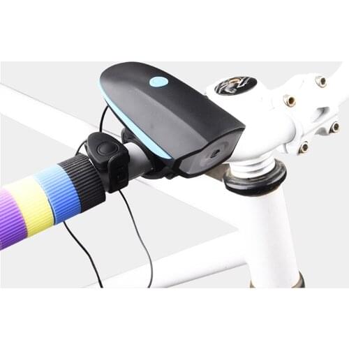 Bicycle Lights Front Lights 140 Db Horn Lamp Mountain Bikes Electronic Horns Bells USB Rechargeable Multifunction Front Lamp
