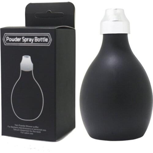 Hairdressing Powder Spray Bottle Talcum Prickly Heat Neck Brush Powder Silicone Squeeze Spray Powder Bottle