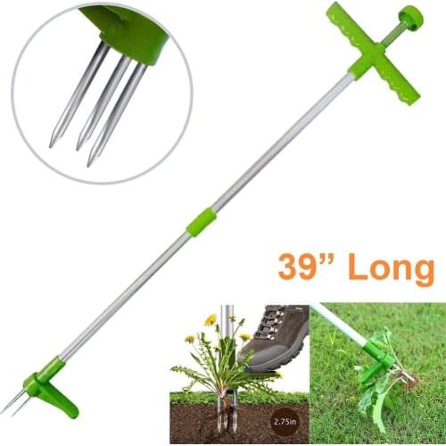 Garden Weed Remover Tool No Bend Weeder Stand Up Weed Puller Tool with Long Handle
