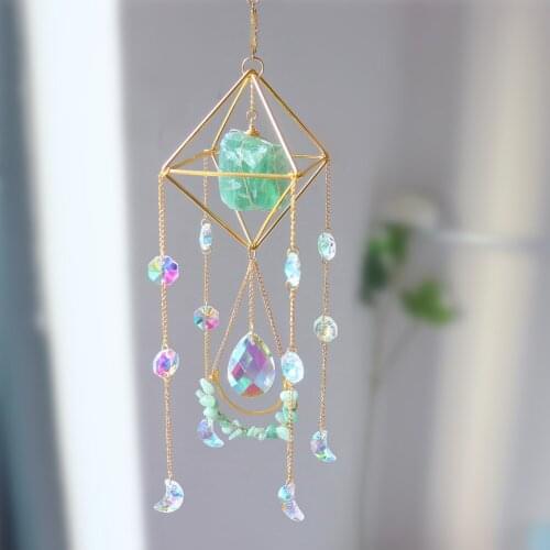 Exquisite Crystal Sun Catchers Wind Chime Sunlight Trapping Windchimes Jewelry Garden Wedding Curtain Window Hanging Home Decor