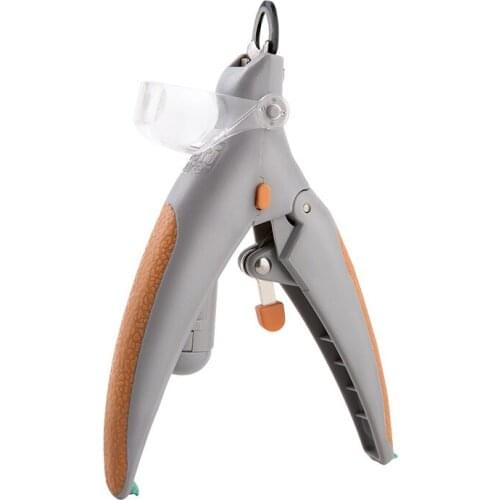 Cat nail clipper and polisher dog nail clipper pet nail clipper LED light blood proof manicure pet nail trimmer