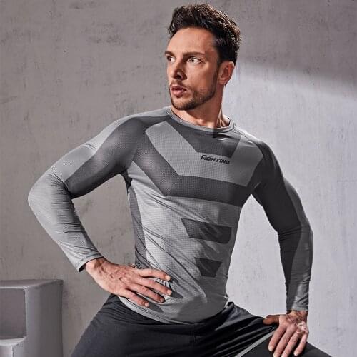 Men Cycling T Shirt Running Formfitting Compression Fitness Gym MTB Rashguard Bodytone Track Jersey Biker Cycling Tshirts