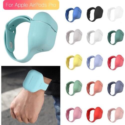 Soft Watch Strap sports running earphone case for Airpods pro Shockproof Cover Case Silicone Earphone Case For Apple AirPods pro