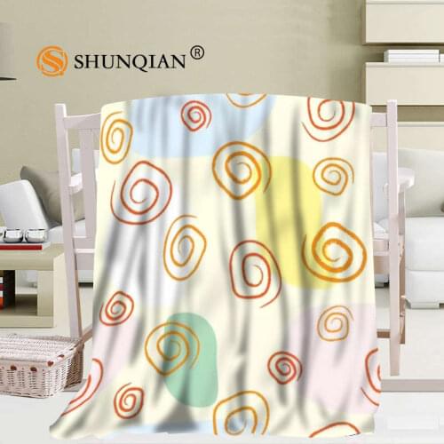 Custom Circle Pattern Blanket Soft DIY Picture Decoration Bedroom Size 56x80Inch,50X60Inch,40X50Inch A7.10
