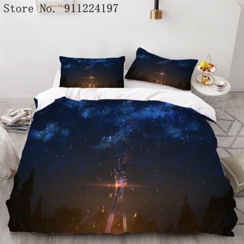 Sword Art Online 3D Bedding Set Duvet Cover Pillowcases Anime Sword Art Online Comforter Bedding Sets Bed Linen Queen King Size