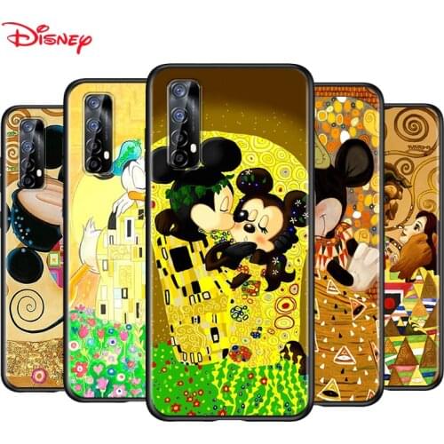 Silicone Black Cover Kiss By Disney Mouse For Realme 2 3 3i 5 5S 5i 6 6i 6S 7 Global X7 Pro 5G Phone Case Shell
