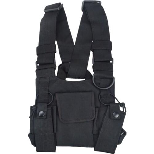 Tactical Outdoor Equipment Walkie-Talkie Pouch Interphone Storage Bag Radio Pocket Chest Pack Universal Radio Case Holder