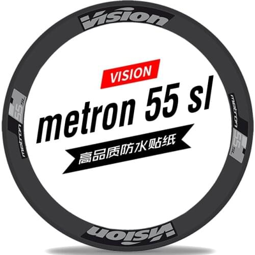 18 new vision 55 sl wheel set stickers road bike carbon cutter rim waterproof mt55
