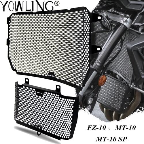Motorcycle Radiator Grille Guard Cover & Oil Cooler Guard For YAMAHA FZ10 FZ-10 MT10 MT-10 SP MT FZ 10 2016 2017 2018 2019 2020