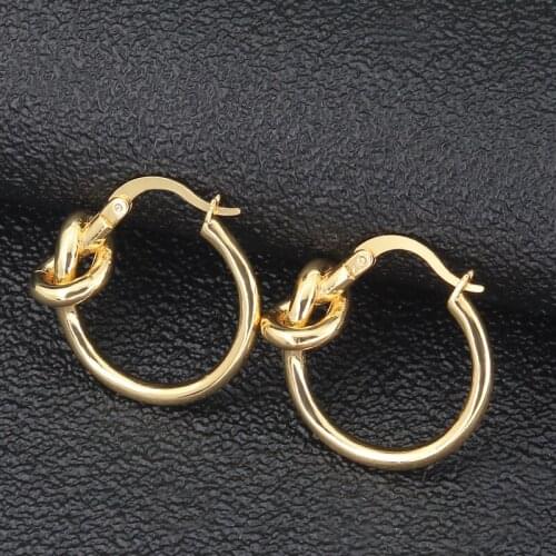 Hoop Earring for Women Stainless Steel Gold Hoop Earring Gifts for Woman Accessories Fashion Earrings Piercing Jewelry Wholesale