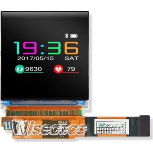 Wisecoco H160QVN01.0 LCD Display 1.6 inch TFT LCD Screen 320x320 MIPI Interface For Smart Watch Wearable Sunlight Readable Panel