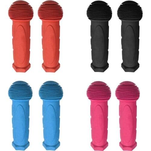 1 Pair Children Bicycle Bike Tricycle Skateboard Scooter Non-Slip Rubber Handle Cover Grip Handle Bike Handlebar Grip Cover