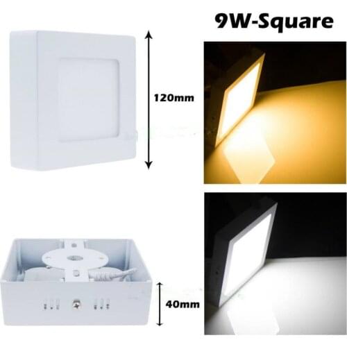 LED Ceiling Light Surface Mounted LED Down Light LED Panel Ceiling Lighting Lamp 9W 85-265V 1pc free shipping