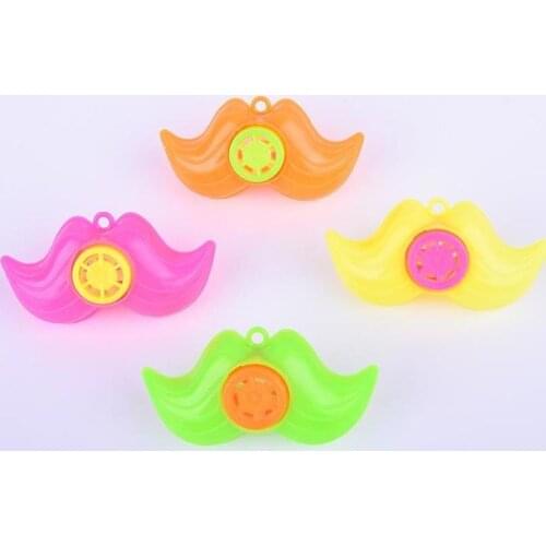 10 Pcs/set New Mini Plastic Colorful Mustache Shape Whistles Beard Whistle Birthday Party Noisemakers Children Party Favors Gift