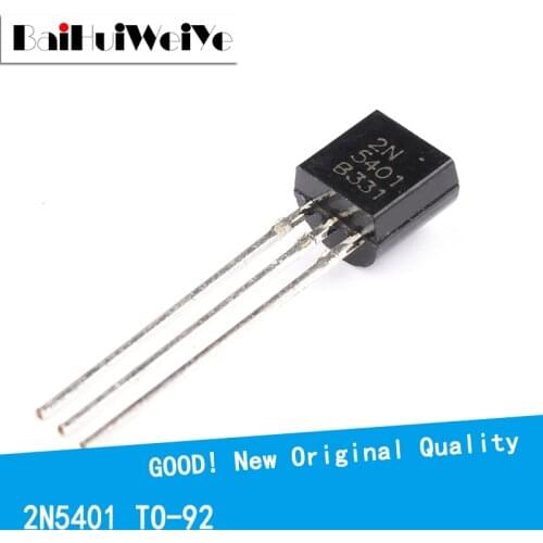 100PCS/LOTE 2N5401 TO-92 TO92 Triode Transistor 0.3A/150V NPN New Original Good Quality Chipset