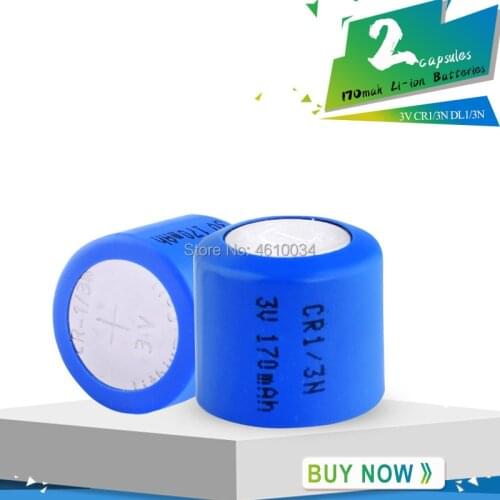 2pcs CR1/3N DL1/3N 3V primary Lithium battery DL1/3N CR1/3 1/3N CR13N 13N CR13 for Camera Locator Button Li-ion batteries
