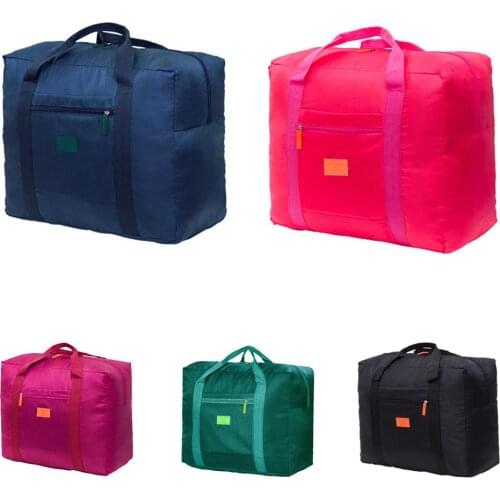 2021 Zipper Closure Convenient Foldable Large Capacity Waterproof Foldable Clothes Large Capacity Storage Travel Duffel Bag