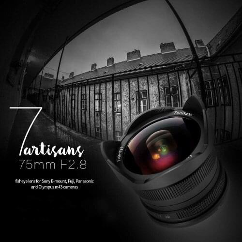 7artisans 7.5mm f2.8 fisheye lens 180 APS-C Manual Fixed Lens For E Mount Canon EOS-M Mount Fuji FX Mount Hot Sale Free Shipping