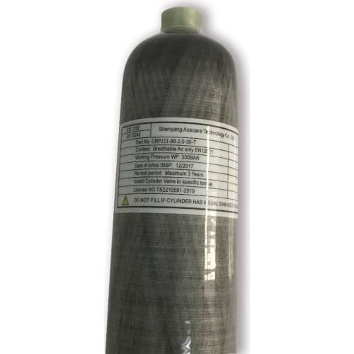 Ac102 Hp Hot Fra 2L New Products With Ce 300Bar Carbon Fiber Air Bottle For Pcp Airsoft Air Guns For Hunting