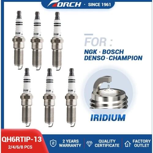 China Factory Car Parts Engine Parts Iridium Platinum Spark Plug Torch QH6RTIP-13 Replace NGK ILTR6A-13G/LTR5BI-13/PLTR6A-10G