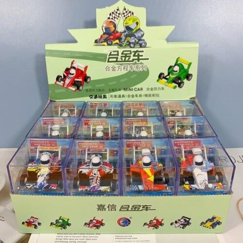 Duomei Alloy Pull Back Car Camouflage Graffiti Formula Car Racing Childrens Mini Inertia Interactive Toy