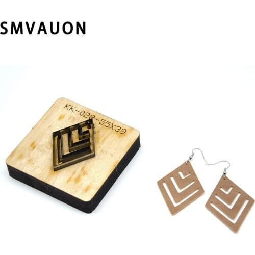 Leather Knife Cut Out Leather Earring Cutting Die Steel Rule Die Decoration Tool For Die Cutting Machine DIY